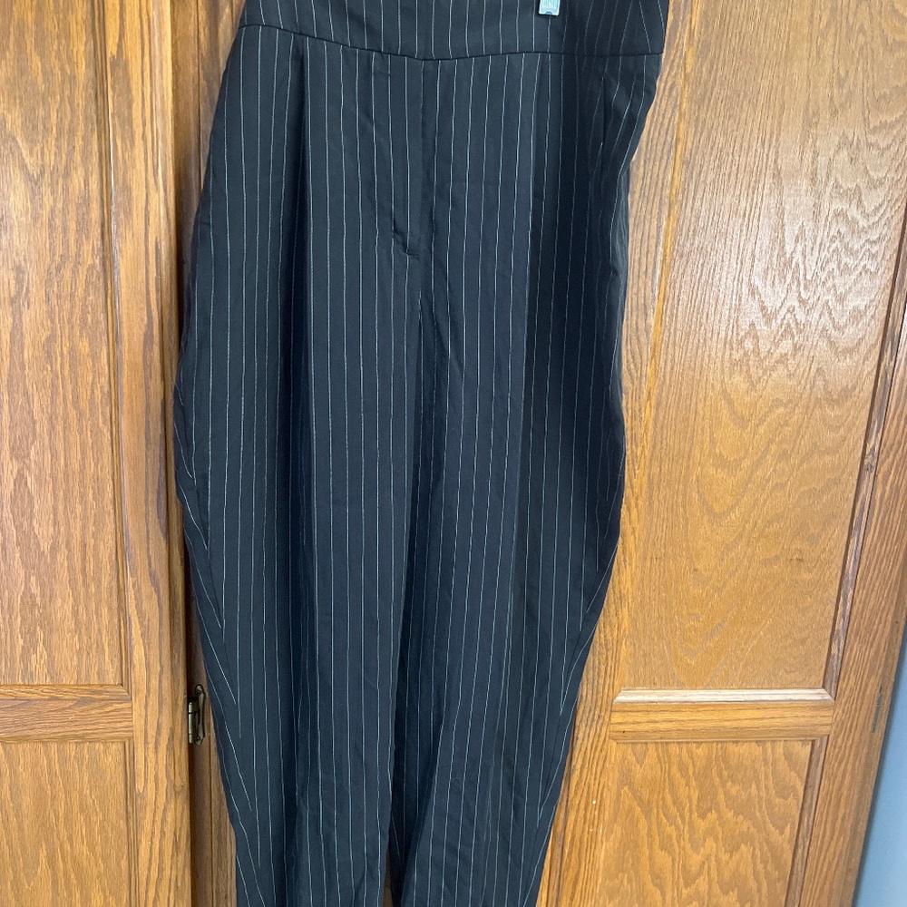 Express slacks black with thin pin stripes size 12 new with tags